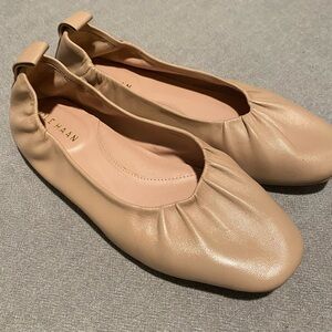 Cole Haan Nude Leather Ballet Flats